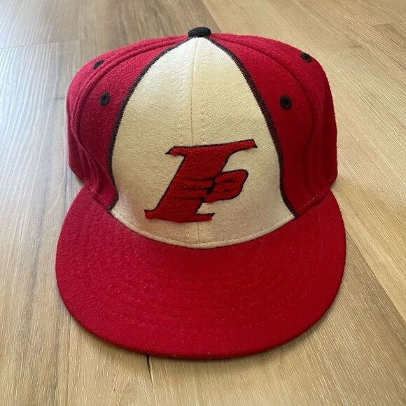 Vtg Reebok Allen Iverson FlexFit Hat I3 Red Cap Men’s 7 1/8 Limited Edition Wool - Picture 1 of 7